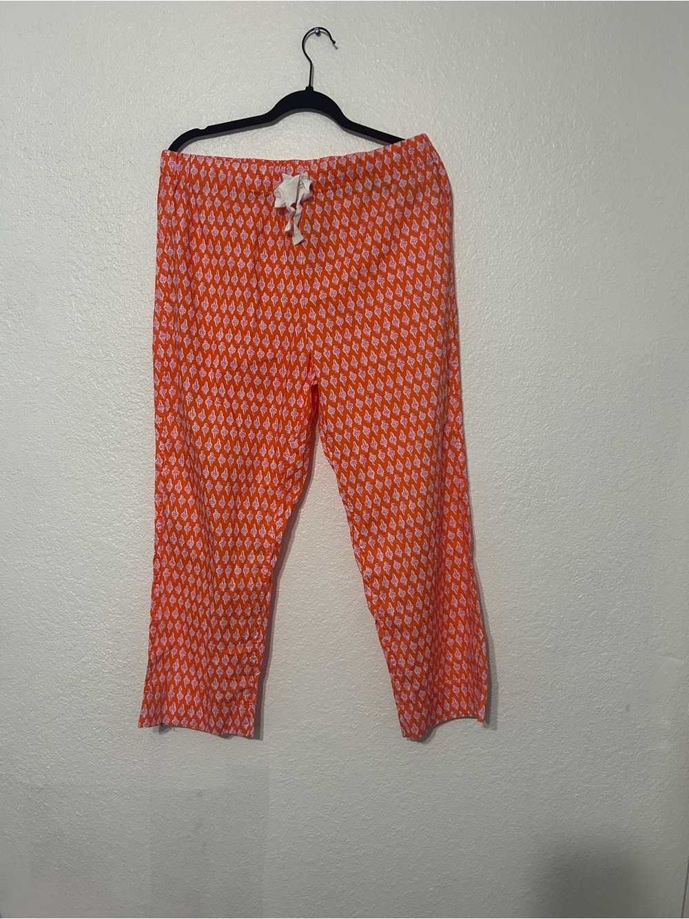 J. Crew Orange Printed Wide-Leg Capris - Picture 2 of 3